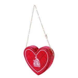 Lanvin Red Crystal Heart Minaudière Clutch Judith Leiber X Lanvin